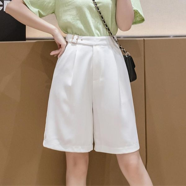 women's shorts middle pants women 's summer 2021 korean style fashion straight suit loose high waist wide leg casual, White;black
women's shorts middle pants women 's summer 2021 korean style fashion straight suit loose high waist wide leg casual, White;black
