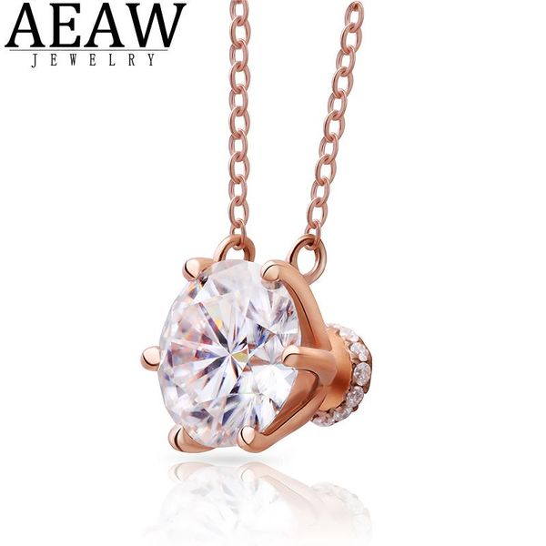 chains aeaw df color 1.0ct 6.5mm round cut moissanite pendant necklace engagement wedding birthday gift for women solid 18k rose gold, Silver
chains aeaw df color 1.0ct 6.5mm round cut moissanite pendant necklace engagement wedding birthday gift for women solid 18k rose gold, Silver