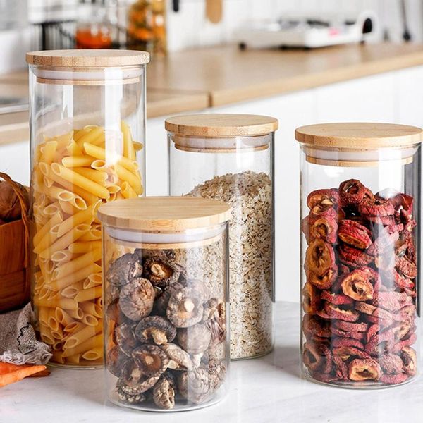 storage bottles & jars 2 pcs food box with cover wooden sealed lid kitchen glass transparent mason spice candy
storage bottles & jars 2 pcs food box with cover wooden sealed lid kitchen glass transparent mason spice candy