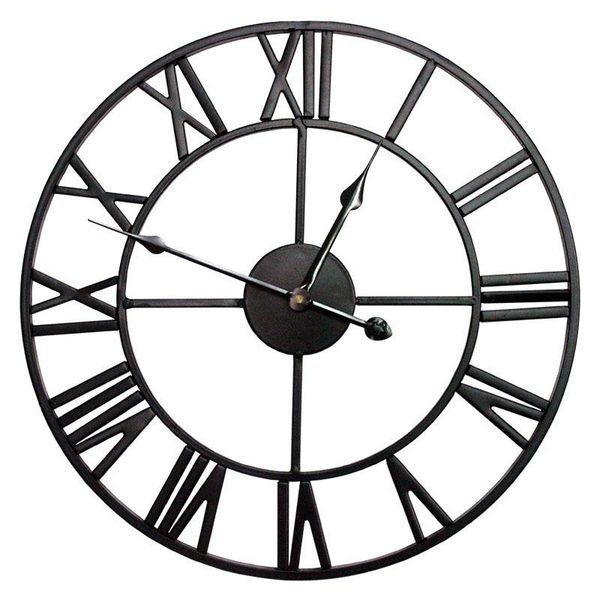 40/60cm large 3d black vintage metal wall clock iron frame mute watch for home living room decoration diy clocks ornament
40/60cm large 3d black vintage metal wall clock iron frame mute watch for home living room decoration diy clocks ornament