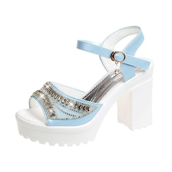 sandals summer chunky high heels women's shoes with open toe crystal word buckle platfor women ankle strap rome, Black
sandals summer chunky high heels women's shoes with open toe crystal word buckle platfor women ankle strap rome, Black