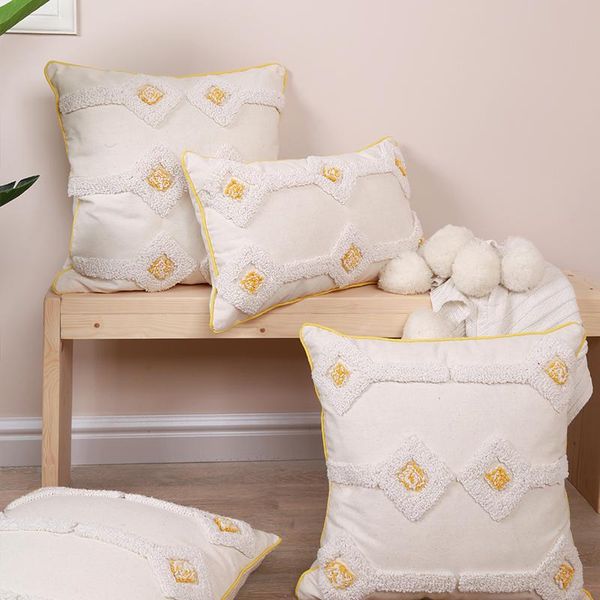 cushion/decorative pillow yellow ivory cushion cover geometric 30x50cm/45x45cm loop tufted diamond for home decoration living room bed
cushion/decorative pillow yellow ivory cushion cover geometric 30x50cm/45x45cm loop tufted diamond for home decoration living room bed