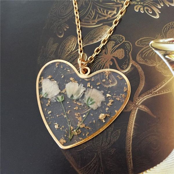 pendant necklaces casual dry flower in heart charm gold color necklace for women girl elegant delicate gorgeous classic lovely jewelry acces, Silver
pendant necklaces casual dry flower in heart charm gold color necklace for women girl elegant delicate gorgeous classic lovely jewelry acces, Silver