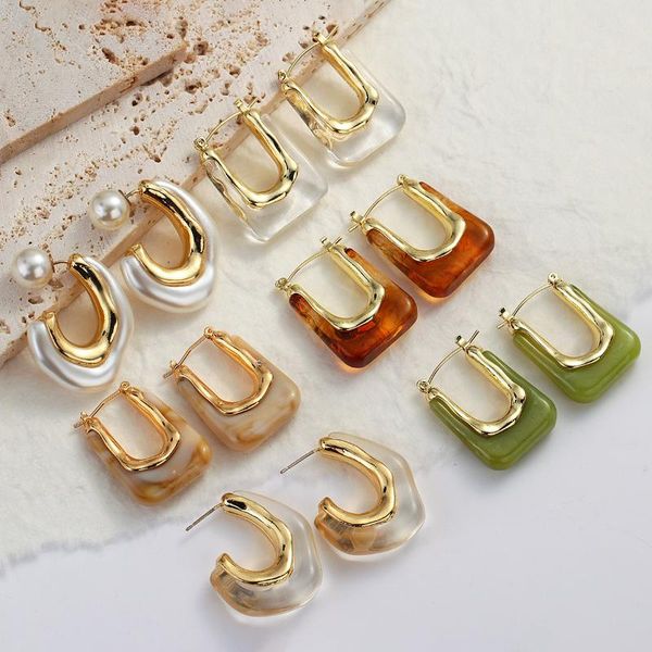 hoop & huggie aensoa transparent colorful resin geometric earrings for women 2021 trendy c-shaped party travel jewelry gifts, Golden;silver
hoop & huggie aensoa transparent colorful resin geometric earrings for women 2021 trendy c-shaped party travel jewelry gifts, Golden;silver