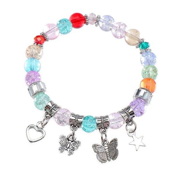 link, chain korean summer small pure and fresh transparent beaded bracelet contracted love butterfly pendant ie hand string, Black
link, chain korean summer small pure and fresh transparent beaded bracelet contracted love butterfly pendant ie hand string, Black