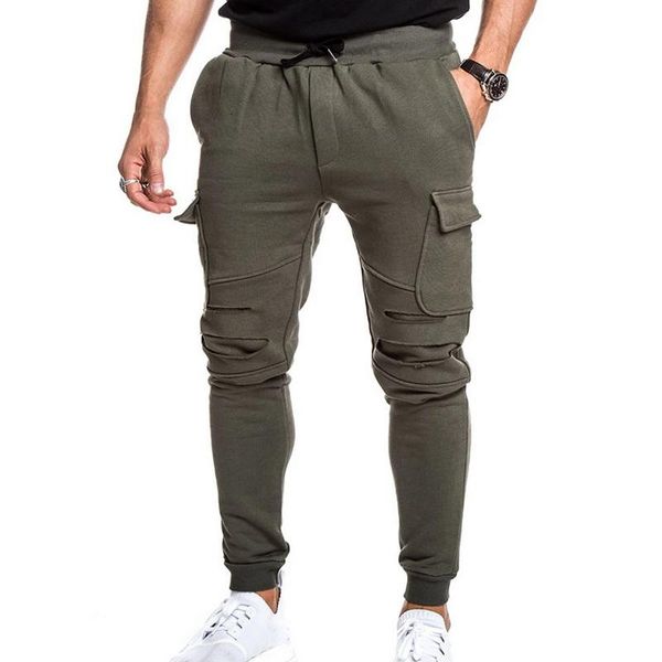 men's pants men fashion elastic waist sweatpants casual breathable brand trousers spring full length cargo male, Black
men's pants men fashion elastic waist sweatpants casual breathable brand trousers spring full length cargo male, Black