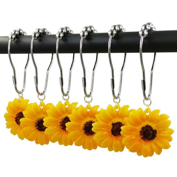 bath accessory set shower curtain rings hooks decorative home bathroom 100%stainless steel rustproof yellow sunflower resin pendants 12pcs
bath accessory set shower curtain rings hooks decorative home bathroom 100%stainless steel rustproof yellow sunflower resin pendants 12pcs