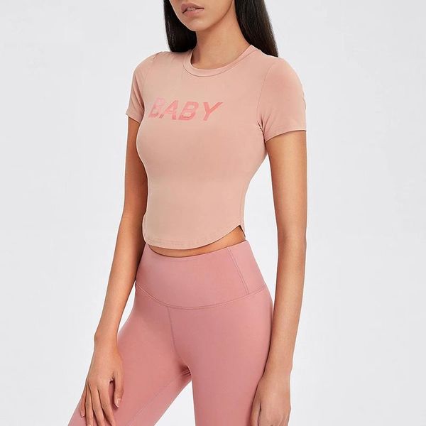 women's yoga sportswear nude sports t-shirt female letters slim slimming running short-sleeved activewear outfit
women's yoga sportswear nude sports t-shirt female letters slim slimming running short-sleeved activewear outfit