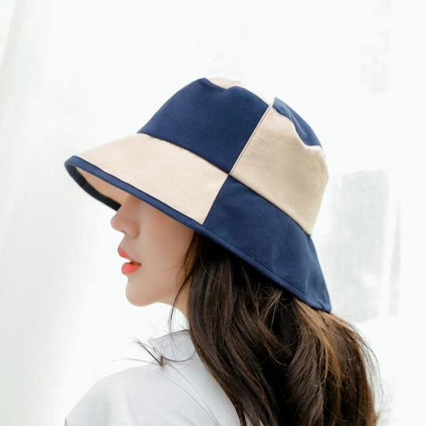 cloches suogry plaid cotton splice flat cap wide brim fisherman hats lady autumn beach outdoor sport bucket hat women sun, Blue;gray
cloches suogry plaid cotton splice flat cap wide brim fisherman hats lady autumn beach outdoor sport bucket hat women sun, Blue;gray