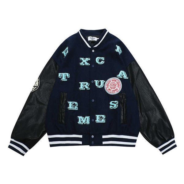 men's jackets autumn trendsetter street color contrast letter single breasted jacket loose badge stitching stand collar casual baseball, Black;brown
men's jackets autumn trendsetter street color contrast letter single breasted jacket loose badge stitching stand collar casual baseball, Black;brown