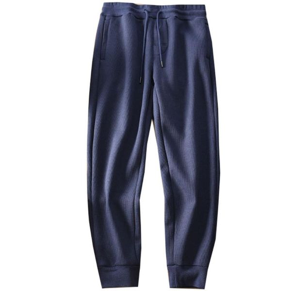 men's pants cold-resistant polar fleece waffle thicken ankle-tied sweatpants men 's warm loose casual couple sports, Black
men's pants cold-resistant polar fleece waffle thicken ankle-tied sweatpants men 's warm loose casual couple sports, Black
