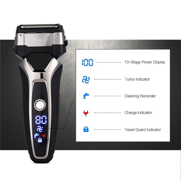 surker led digital shaver razor shaving mustache beard hair trimmer cutter 3d intelligent floating shaving blade rscx-9008
surker led digital shaver razor shaving mustache beard hair trimmer cutter 3d intelligent floating shaving blade rscx-9008