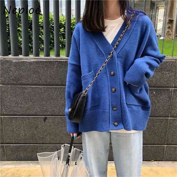 autumn fashion v-neck long sleeve knitted cardigan single-breasted ladies sweater jacket women loose all-match chic 210422, White;black
autumn fashion v-neck long sleeve knitted cardigan single-breasted ladies sweater jacket women loose all-match chic 210422, White;black