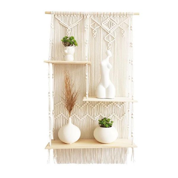 tapestries diy handmade tassel macrame tapestry wall hanging shelf boho cotton rope woven plant hanger wood floating decor
tapestries diy handmade tassel macrame tapestry wall hanging shelf boho cotton rope woven plant hanger wood floating decor