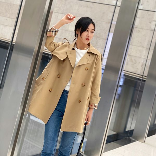 women's trench coats long classic windbreaker waterproof british new high-end english style autumn winter gabadian solid color l11, Tan;black
women's trench coats long classic windbreaker waterproof british new high-end english style autumn winter gabadian solid color l11, Tan;black