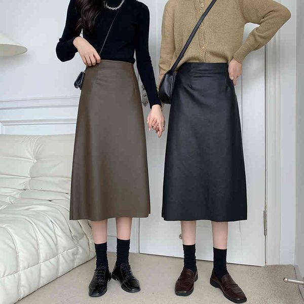 skirts spring pu faux leather high waist vintage a-line chic mid-calf umbrella split skirt psv7, Black
skirts spring pu faux leather high waist vintage a-line chic mid-calf umbrella split skirt psv7, Black
