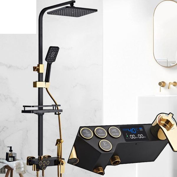 shower faucet golden black bathroom set with bidet sprayer mixer tap wall mount cold water sets
shower faucet golden black bathroom set with bidet sprayer mixer tap wall mount cold water sets