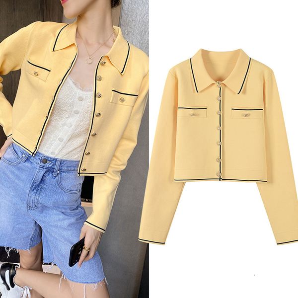 women's jackets short mesh sweater spring and autumn fashion female buckle metal lapel jacket jackets 149e, Black;brown
women's jackets short mesh sweater spring and autumn fashion female buckle metal lapel jacket jackets 149e, Black;brown