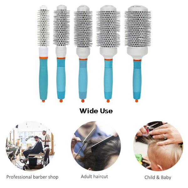 hair brushes d0jf anti-static comb detangling round brush professional barrel styling curling and straightening tools for, Silver
hair brushes d0jf anti-static comb detangling round brush professional barrel styling curling and straightening tools for, Silver