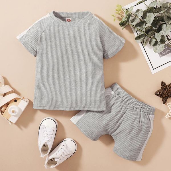 clothing sets toddler kids baby boys summer ribbed stripe t shirt shorts outfits set solid color short sleeve sports outfit 1-6 year, White
clothing sets toddler kids baby boys summer ribbed stripe t shirt shorts outfits set solid color short sleeve sports outfit 1-6 year, White