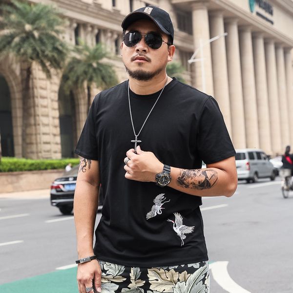 tees,polos plus-size fashion man summer trend large men's round neck t-shirt crane embroidery short sleeve t-shirt loose top
tees,polos plus-size fashion man summer trend large men's round neck t-shirt crane embroidery short sleeve t-shirt loose top