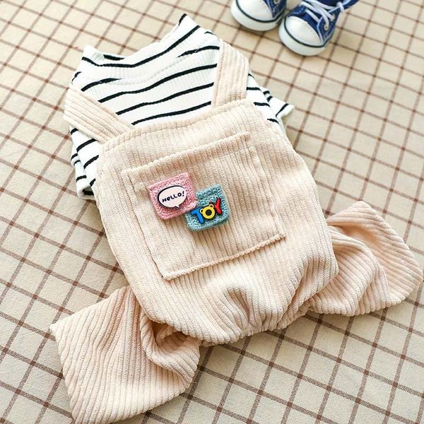 dog apparel pet clothes autumn and winter products teddy four-legged black white striped pocket overalls
dog apparel pet clothes autumn and winter products teddy four-legged black white striped pocket overalls