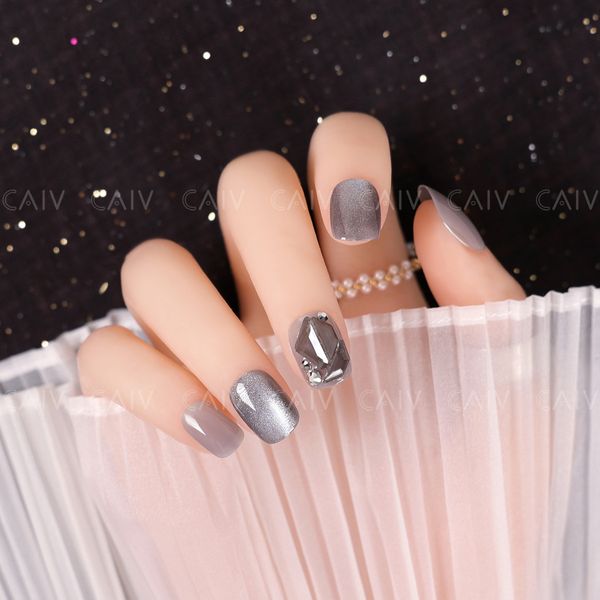 fake ice gray cat's eye with diamond fingernail piece the finished product shows white temperament japane style nail, Red;gold
fake ice gray cat's eye with diamond fingernail piece the finished product shows white temperament japane style nail, Red;gold