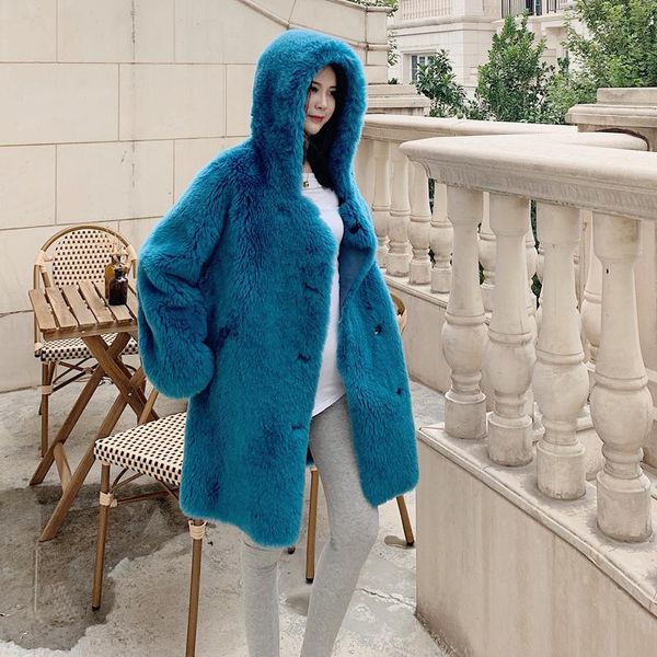 women's fur & faux fashion warm real coat long hooded woman parkas korean female clothes teddy coats jacket manteau femme novel wpy2027, Black
women's fur & faux fashion warm real coat long hooded woman parkas korean female clothes teddy coats jacket manteau femme novel wpy2027, Black