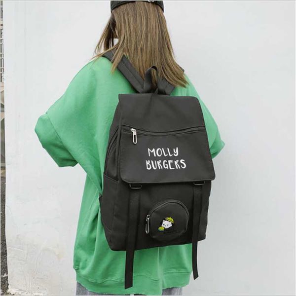 ins solid backpack school travel bag double shoulder zipper women nylon teenage girls bags
ins solid backpack school travel bag double shoulder zipper women nylon teenage girls bags