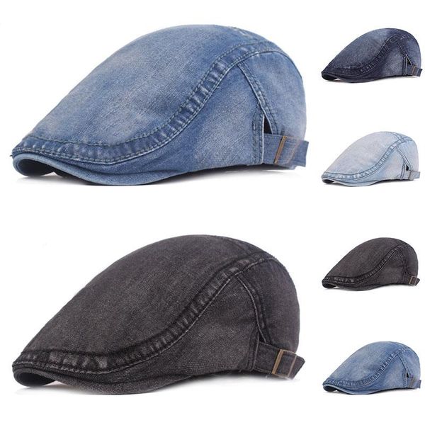 berets sun protection hat casual peaked sboy cap denim fashion mesh adjustable sunhat spring summer men women flat, Blue;gray
berets sun protection hat casual peaked sboy cap denim fashion mesh adjustable sunhat spring summer men women flat, Blue;gray