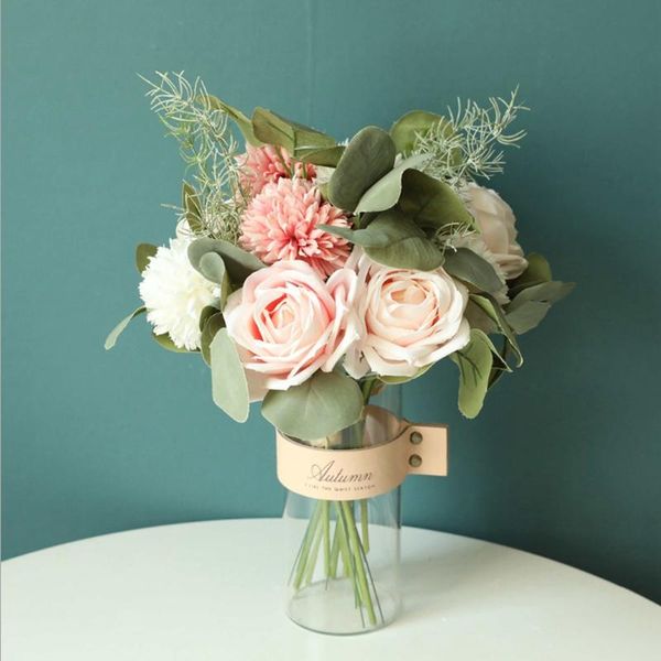 decorative flowers & wreaths 1 bunch fake rose bride holding artificial for home decoration accessories vases table setting wedding
decorative flowers & wreaths 1 bunch fake rose bride holding artificial for home decoration accessories vases table setting wedding