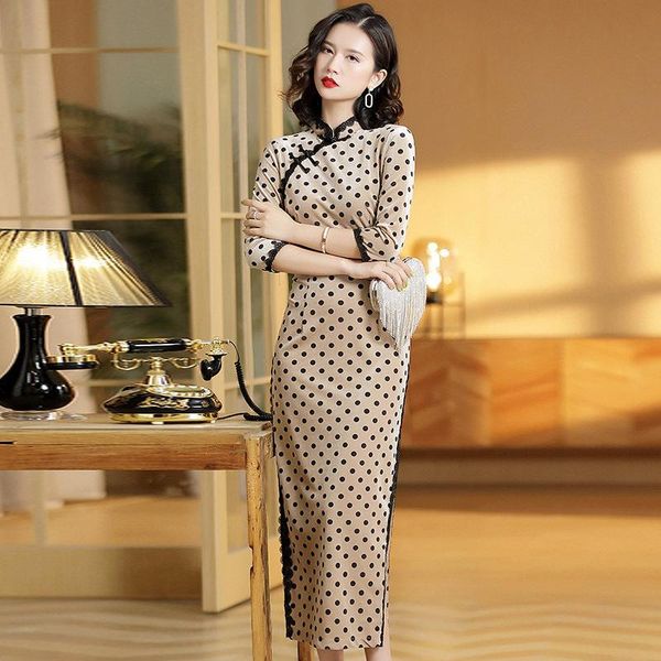 ethnic clothing vintage print women cheongsam chinese style qipao exquisite mandarin collar vestidos elegant autumn plus size robe gown, Red
ethnic clothing vintage print women cheongsam chinese style qipao exquisite mandarin collar vestidos elegant autumn plus size robe gown, Red