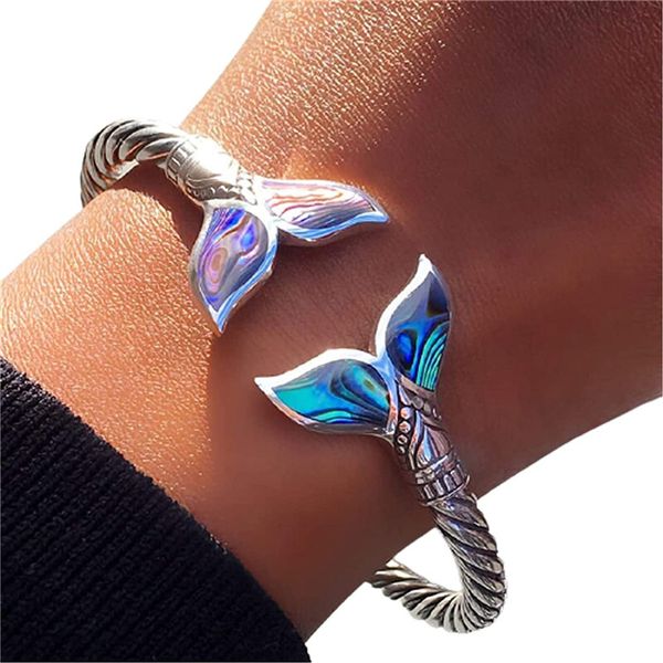 beachcomber mermaid tail spoon cuff/bangle bracelet fairytale jewelry gift beach bum themed ocean tail-cuff 55*77mm kl30f-3f, White
beachcomber mermaid tail spoon cuff/bangle bracelet fairytale jewelry gift beach bum themed ocean tail-cuff 55*77mm kl30f-3f, White