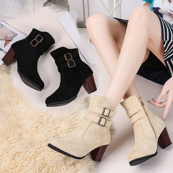 boots women's explosion style fashion wild european and american thickheel mediumround heel zippermartin, Black
boots women's explosion style fashion wild european and american thickheel mediumround heel zippermartin, Black