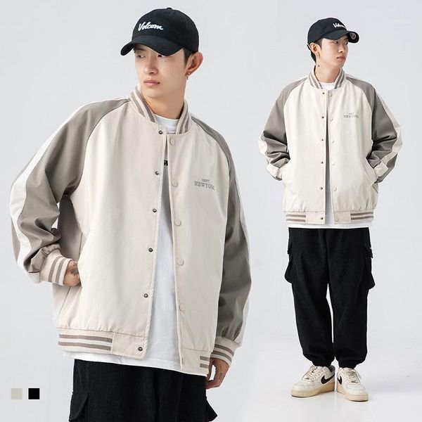 men's jackets h3613 baseball for men built-in pocket trendy youthful hip hop streetwear harajuku style contrast color casual male coat, Black;brown
men's jackets h3613 baseball for men built-in pocket trendy youthful hip hop streetwear harajuku style contrast color casual male coat, Black;brown