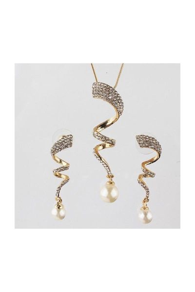earrings & necklace women's fashion jewelry pearl jewelery sets gold plated, Silver
earrings & necklace women's fashion jewelry pearl jewelery sets gold plated, Silver