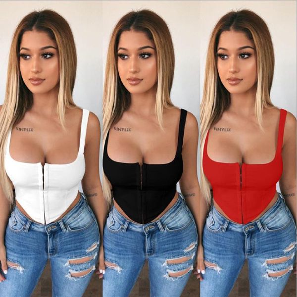 women's tanks & camis wantmove women crop sleeveless square collar single breasted vest corset slim tank am618, White
women's tanks & camis wantmove women crop sleeveless square collar single breasted vest corset slim tank am618, White