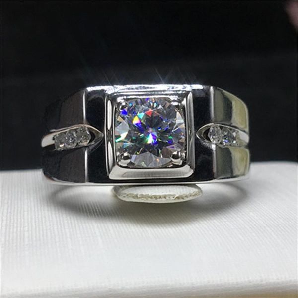cluster rings handsome solitaire male 7mm lab diamond cz ring 925 sterling silver engagement wedding band for men anniversary jewelry, Golden;silver
cluster rings handsome solitaire male 7mm lab diamond cz ring 925 sterling silver engagement wedding band for men anniversary jewelry, Golden;silver