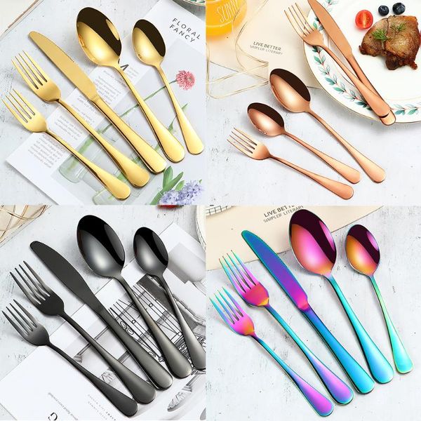 20pcs gold cutlery set stainless steel dinnerware silverware flatware fork spoon knife for home el party tableware sets
20pcs gold cutlery set stainless steel dinnerware silverware flatware fork spoon knife for home el party tableware sets