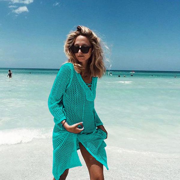 women's swimwear europe and the united states rope loose hook flower hollow bikini blouse beach coat holiday skirt women, White;black
women's swimwear europe and the united states rope loose hook flower hollow bikini blouse beach coat holiday skirt women, White;black