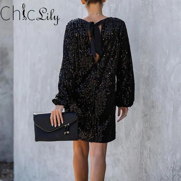 loose lantern sleeve lace up sequin dress round neck autumn winter women party club mini dresses casual, Black;gray
loose lantern sleeve lace up sequin dress round neck autumn winter women party club mini dresses casual, Black;gray