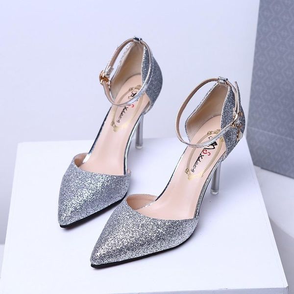 summer fashion buckle high heels female elegant thin party wedding shoes. sandals, Black
summer fashion buckle high heels female elegant thin party wedding shoes. sandals, Black