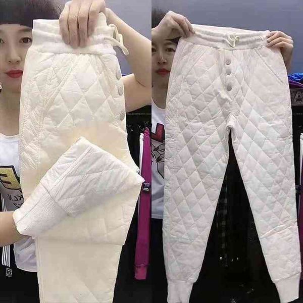 winter thicken elastic high waist women pant long harem pockets casual cotton pad trousers, Black;white
winter thicken elastic high waist women pant long harem pockets casual cotton pad trousers, Black;white