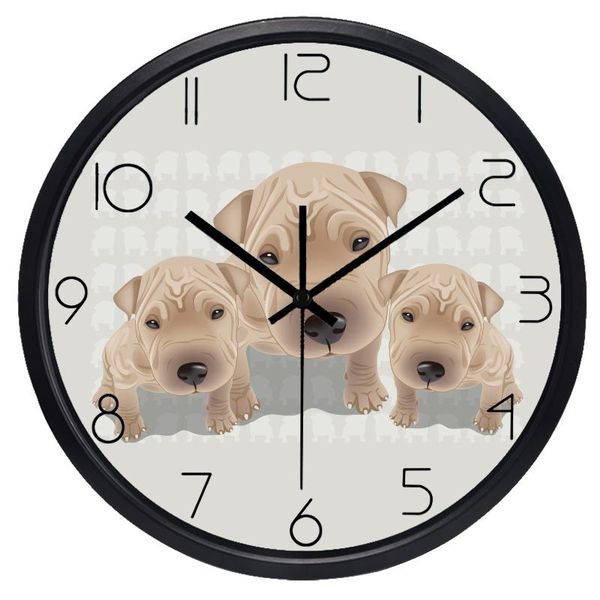 wall clocks belldog shar pei pet dot lovely clock for children room, non-ticking sound
wall clocks belldog shar pei pet dot lovely clock for children room, non-ticking sound