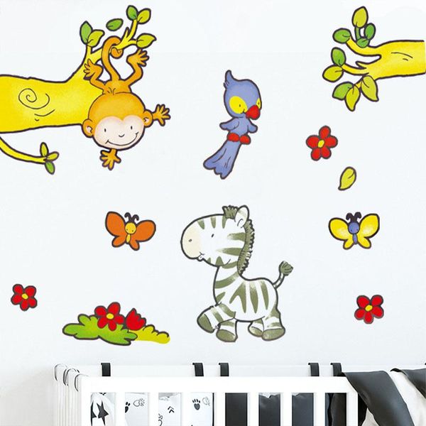 wall stickers cartoon monkey frolic baby children's room back decoration kindergarten classroom layout
wall stickers cartoon monkey frolic baby children's room back decoration kindergarten classroom layout