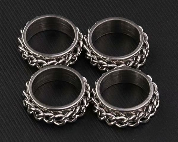 100pcs stainless steel chain rock rings band finger ring trendy jewelry, Slivery;golden
100pcs stainless steel chain rock rings band finger ring trendy jewelry, Slivery;golden