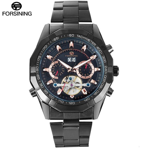 forsining relogio masculino 2017 luxury brand business steel band men's watch car mechanical tours, Slivery;brown
forsining relogio masculino 2017 luxury brand business steel band men's watch car mechanical tours, Slivery;brown