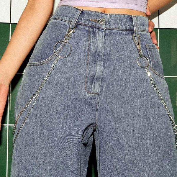 trendy boyfriend ripped jeans women hipster slouchy straight leg pants chain baggy korean torn denim trousers female cut out jan women', Blue
trendy boyfriend ripped jeans women hipster slouchy straight leg pants chain baggy korean torn denim trousers female cut out jan women', Blue