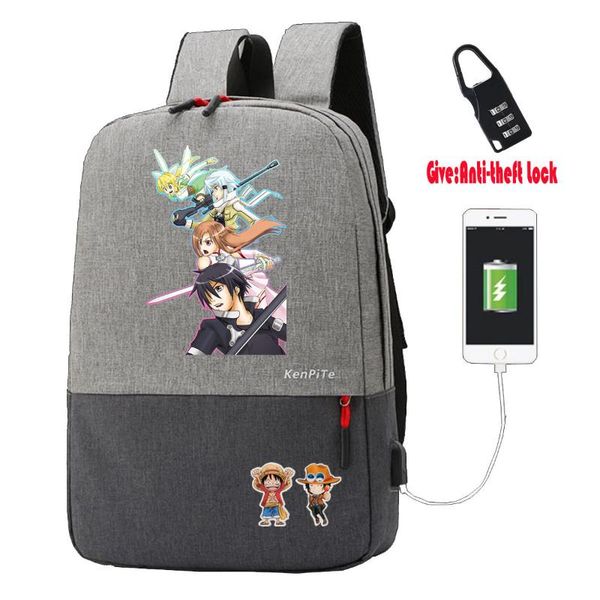 backpack game sword art online teenagers laptravel bag student book bags canvas anti-theft usb charging knapsack
backpack game sword art online teenagers laptravel bag student book bags canvas anti-theft usb charging knapsack