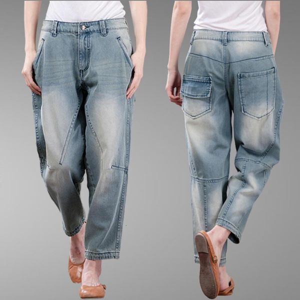 women's jeans summer plus size cotton woman loose casual washed boyfriend for women vaqueros mujer lady harem pants c53711 ikrv, Blue
women's jeans summer plus size cotton woman loose casual washed boyfriend for women vaqueros mujer lady harem pants c53711 ikrv, Blue